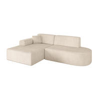 ECKSOFA Ottomane Links IREA-L1-v3 - 232x165x77 cm Beige - Beige, Holzwerkstoff/Textil (232/165cm) - ALTDECOR