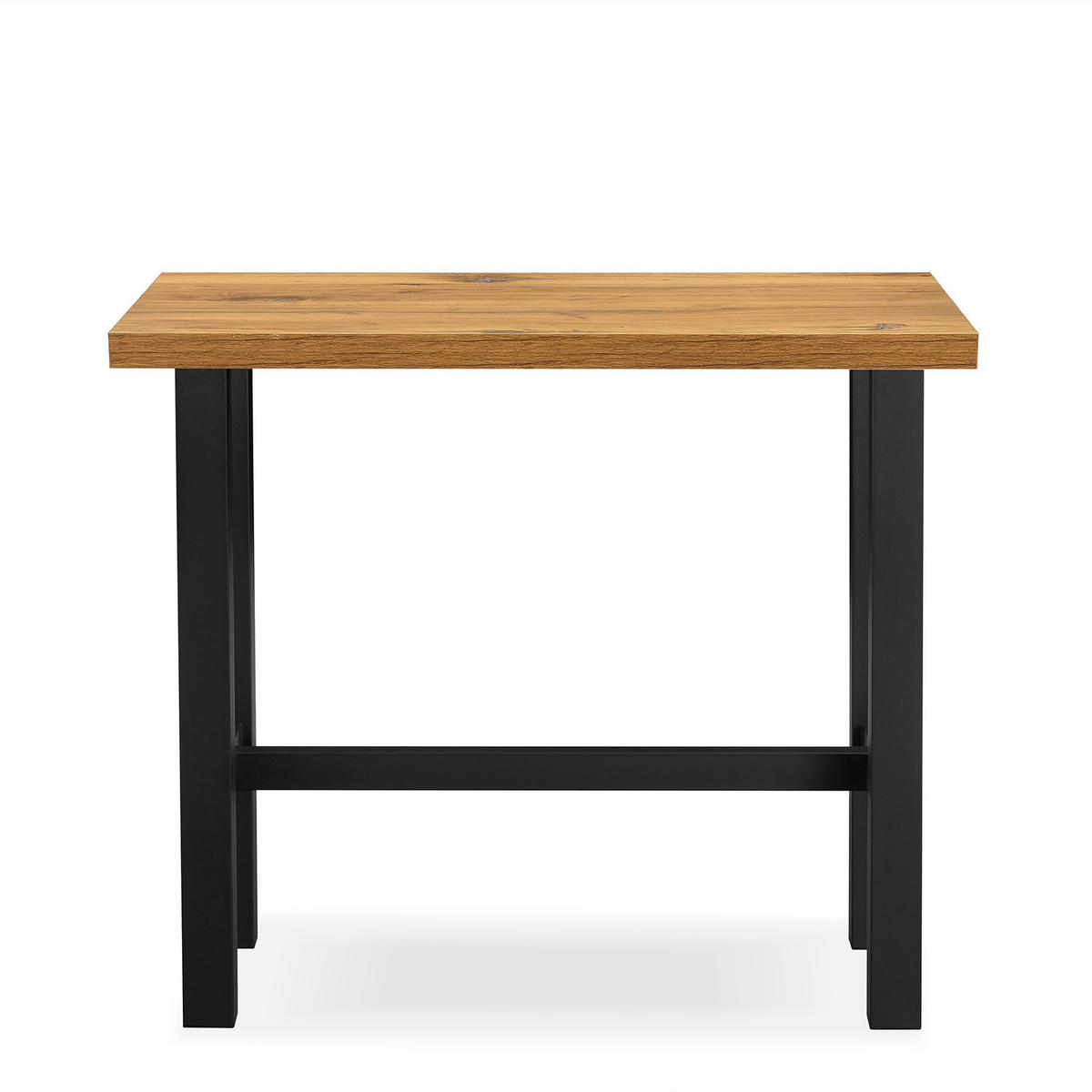 BARTISCH LOTTE 120/60/105 cm - Hellbraun/Alteiche, Holzwerkstoff/Metall (60/120/105cm) - DUBI Möbel