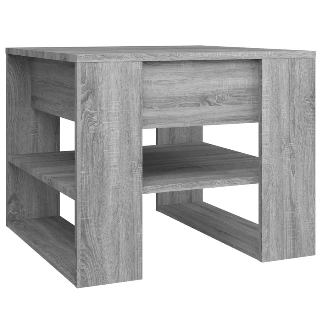 COUCHTISCH Grau Sonoma 55,5x55x45 cm Holzwerkstoff - Grau, Holzwerkstoff (55.5/55/45cm) - furnicato