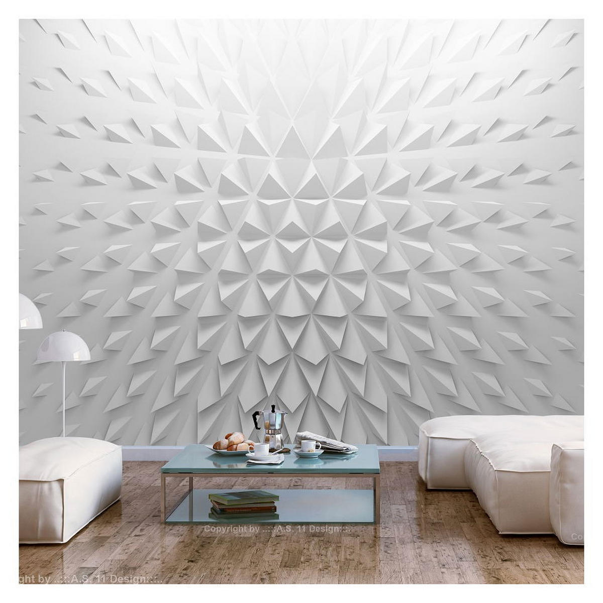 SELBSTKLEBENDE FOTOTAPETE 294/210 cm - Weiß, Textil (294/1cm) - KUNSTLOFT