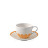 KAFFEETASSE MIT UNTERTASSE Fleur Couleur Soleil 160 ml - Gelb, Keramik (0.16L) - Villeroy & Boch