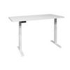 SCHREIBTISCH höhenverstellbar elektrisch Edithe 200x100 weiß/weiß matt lack - Weiß, Holz (200/90/74cm) - 58aufmkessel