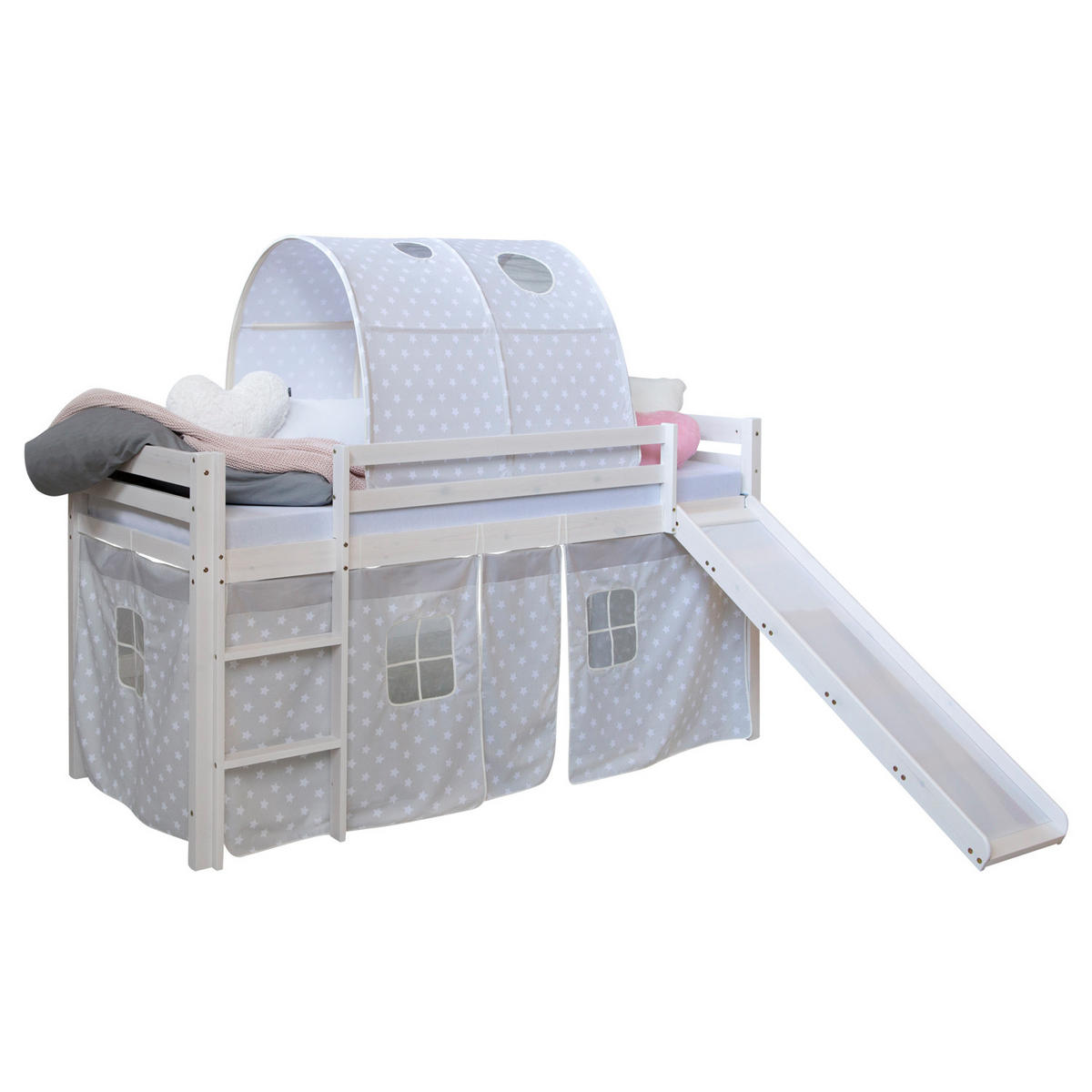 HOCHBETT 90/200 cm in weiß mit Lattenrost - Weiß, Holz (90/200cm) - Homestyle4u