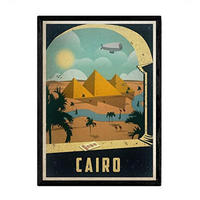 POSTER Besuch Kairo A4 Rahmenlos - Klar, Papier (29.7/5/21cm) - Nacnic