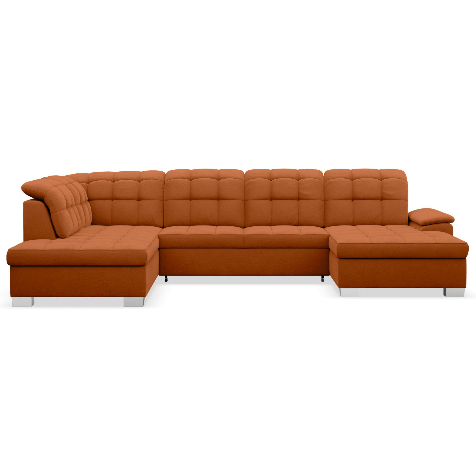 WOHNLANDSCHAFT Jamaal Kupfer Velours rechtsseitig - Schwarz/Kupferfarben, Textil (330/106/212cm) - Selsey