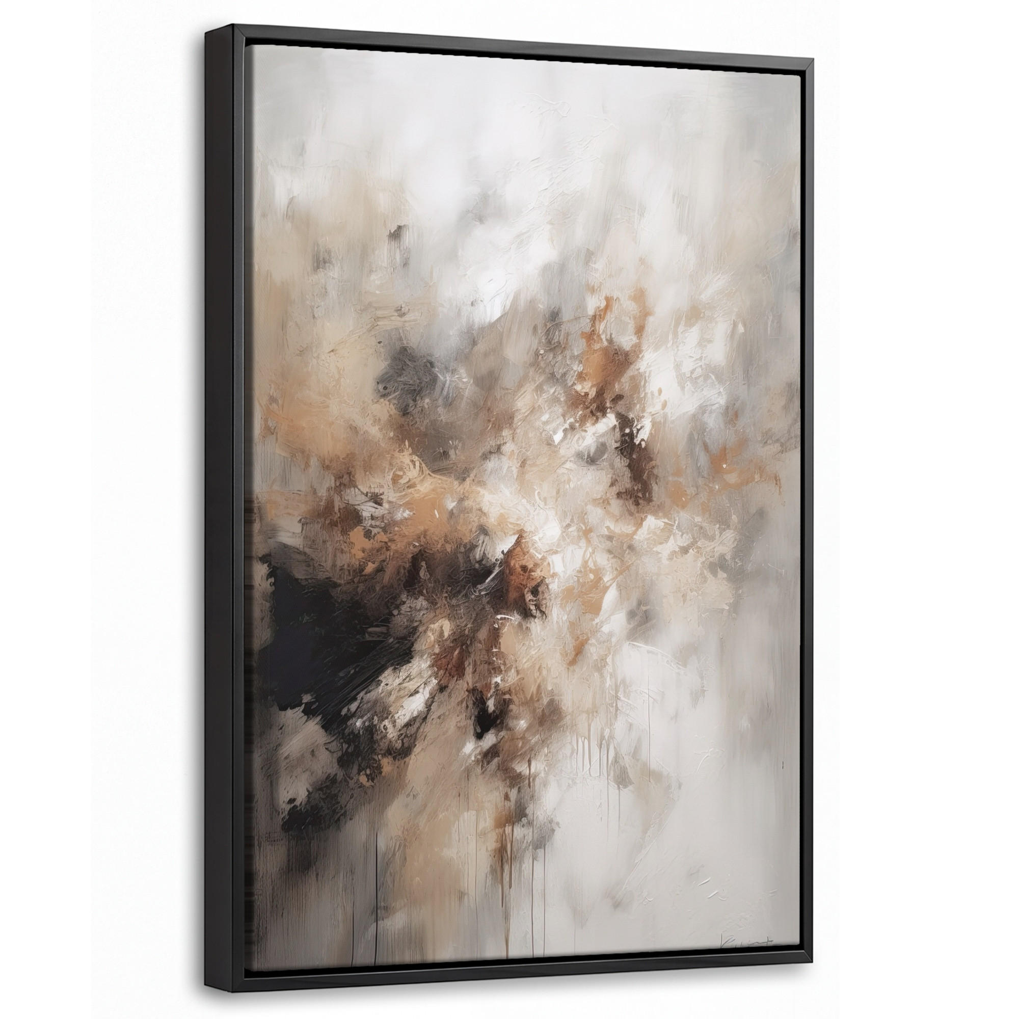 MuchoWow Leinwand Greige 20x30 cm