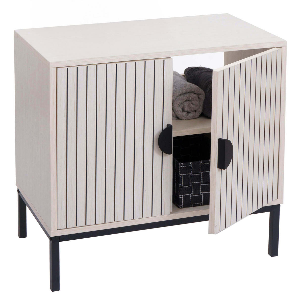 UNDERSKÅP TILL TVÄTTSTÄLL Beige - Beige, Metall (63/61/35cm) - MCW