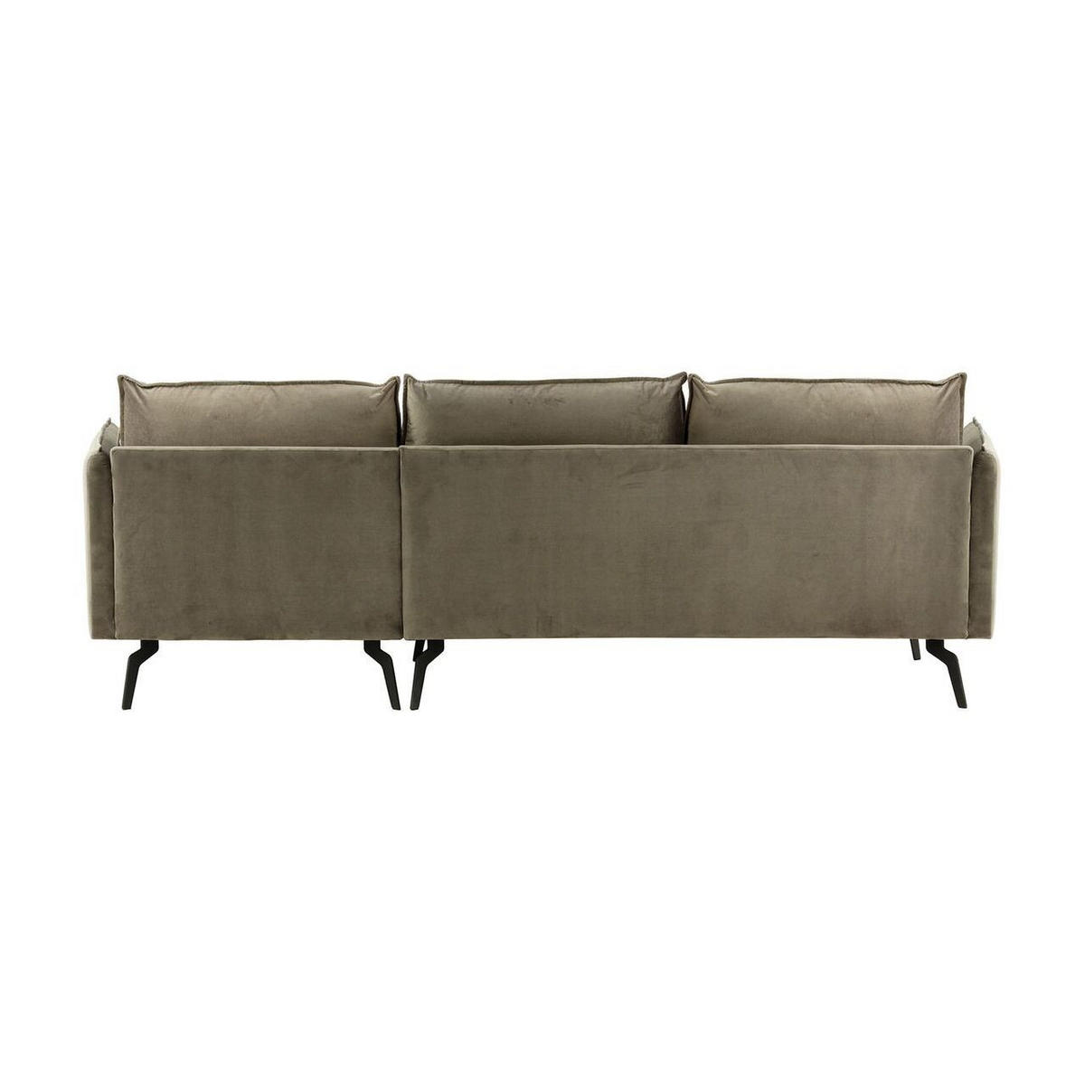 ECKSOFA Layla Rechts-Velluto 17 - Braun, Holz/Textil (278/160cm)