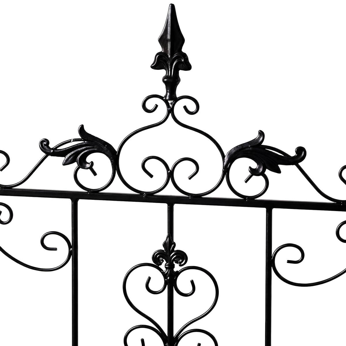 RANKGITTER Ines 2er Set 51x3x124cm Metall Anthrazit Rankhilfe - Anthrazit, Metall (51/124/3cm) - DELUKE