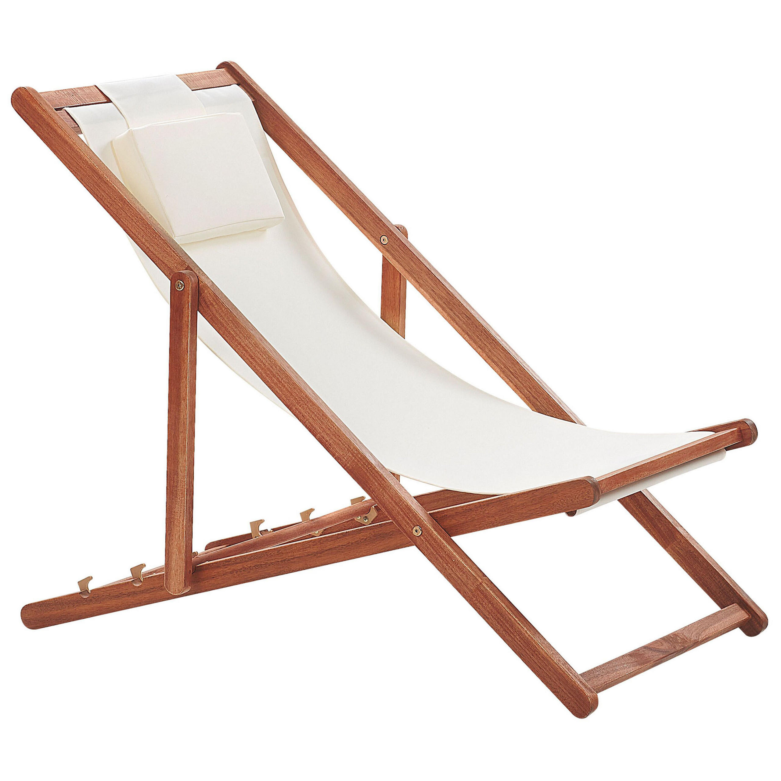 VRTNA LEŽALJKA tamnosmeđi/bež Avellino - tamno smeđa/bež, tekstil (54/70/70cm) - Beliani