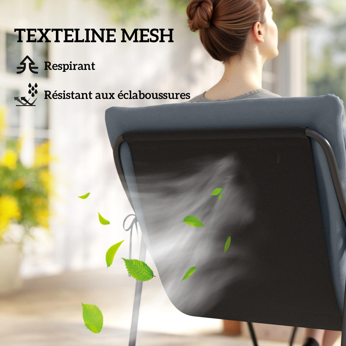 GARTENSET DE-13508 4-teilig mit 8 cm dicken Kissen Grau - Grau, Metall - ComfortXL