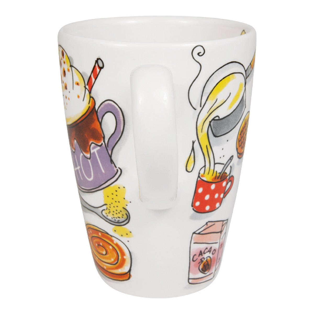 XL-BECHER Heiße Schokoladenzeit in Bunt - 500 ml - Multicolor, Keramik (12cm) - Blond Amsterdam
