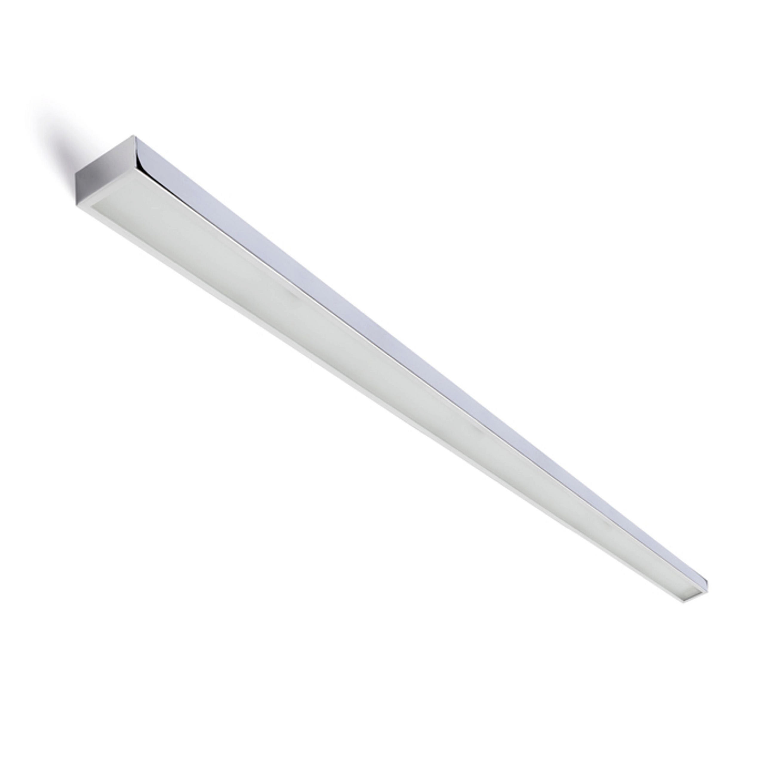 WANDLEUCHTE MARINA LED 120 Chrom 25 W IP44 - Chromfarben, Metall (8/45/120cm) - Rendl