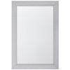 WANDSPIEGEL silber rechteckig 61/91 cm Mervent - Silberfarben, Kunststoff (61/91/3cm) - Beliani