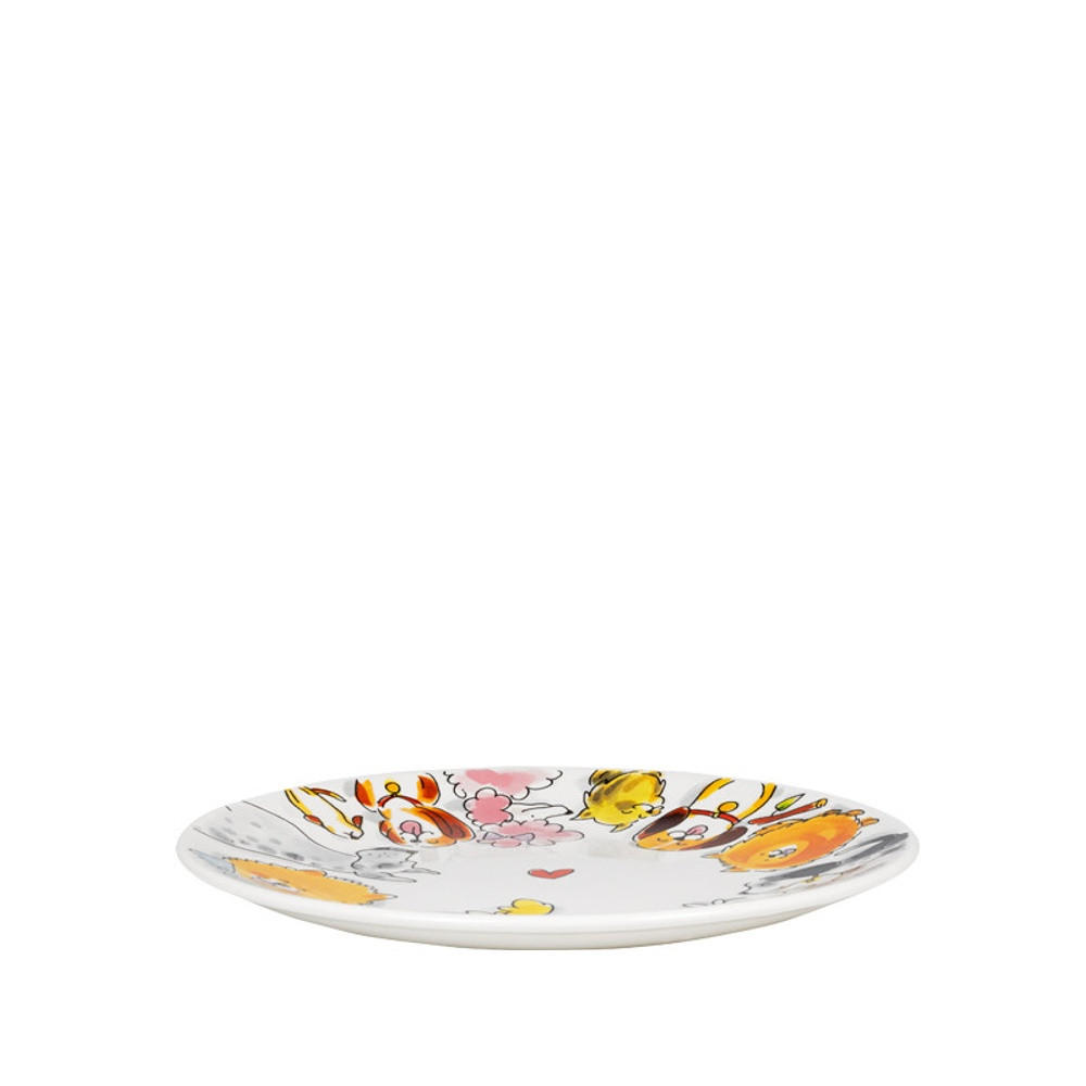 FRÜHSTÜCKSTELLER Hunde in Bunt - 22cm - Multicolor, Keramik (21.8/21.8/2.5cm) - Blond Amsterdam