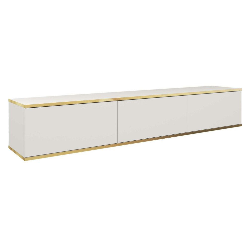 TV-HÄNGEBOARD Mucalma Weiß 175 cm - Weiß, Holzwerkstoff (175/30/32cm) - Selsey