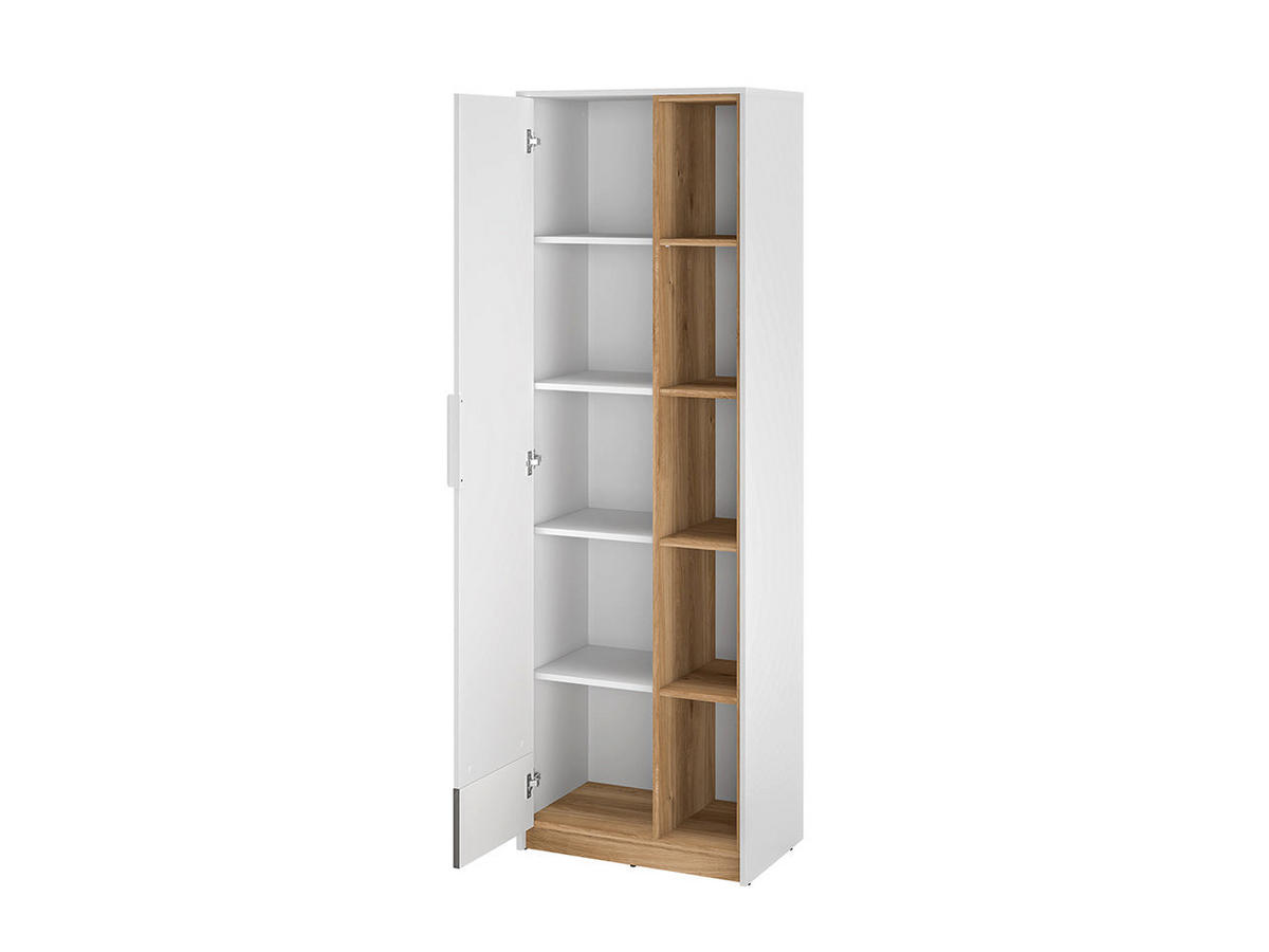 KLEIDERSCHRANK – 64 cm – Torino – Weiß – KS-002 - Weiß, Holzwerkstoff (64/196/40cm) - hi-markt