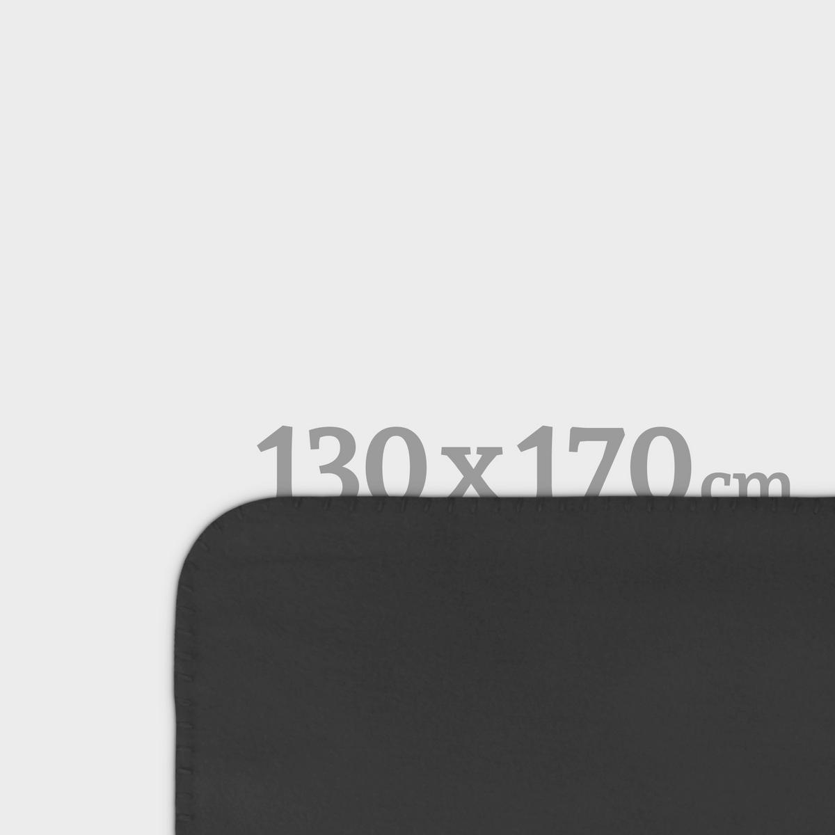 KUSCHELDECKE Fleece 130x170 cm Anthrazit - Anthrazit, Textil (130/170cm) - Bestlivings