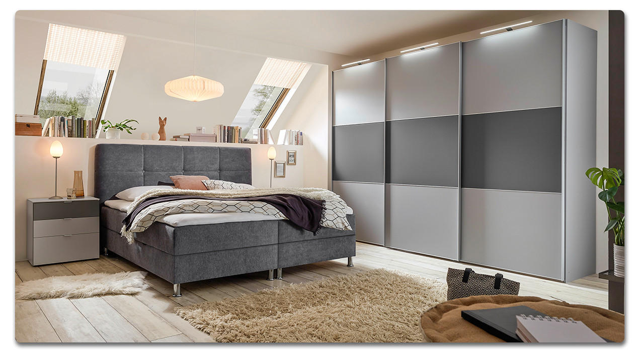 Schlafzimmer gestalten, mit Dachschräge