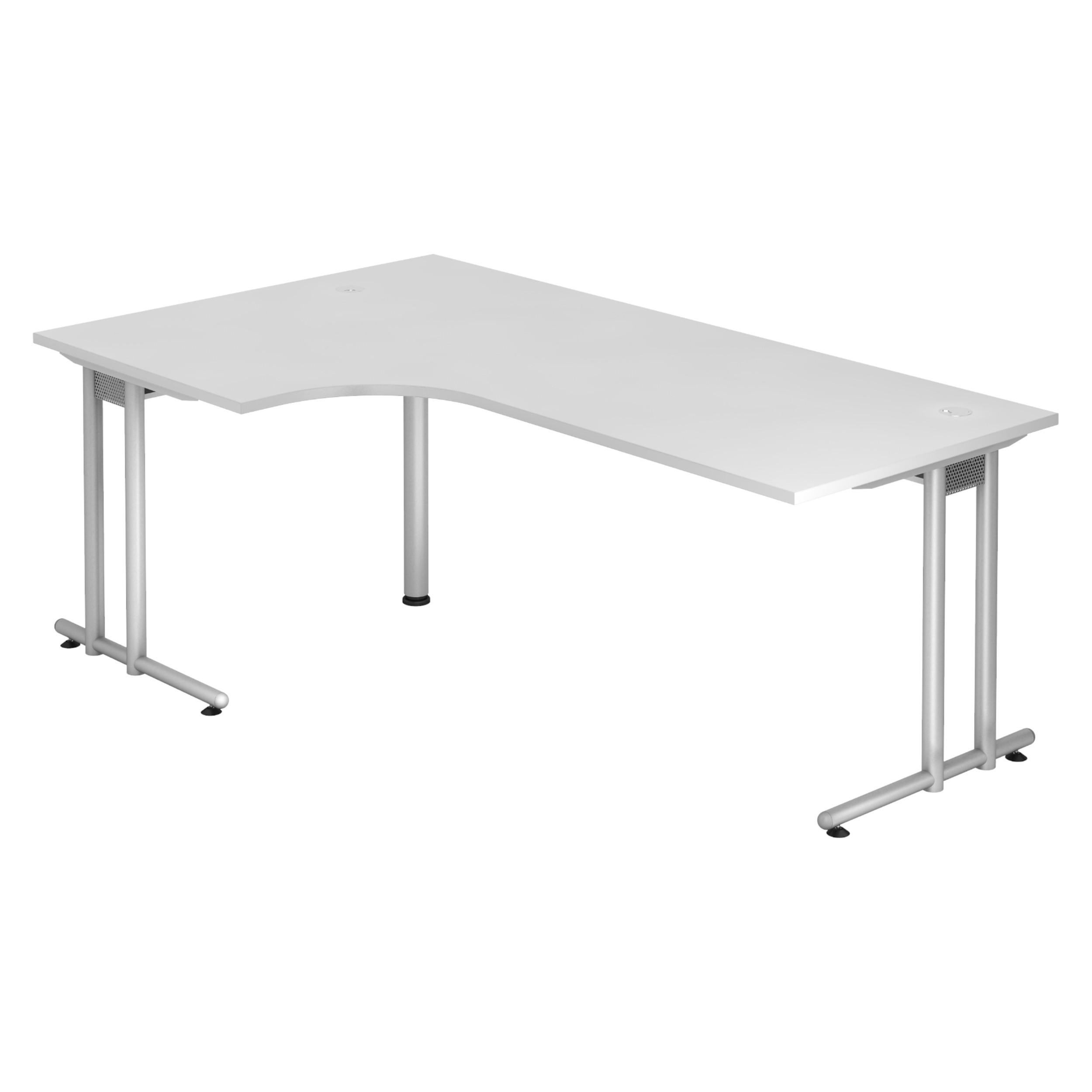 bümö Schreibtisch Weiß 200x74x120 cm
