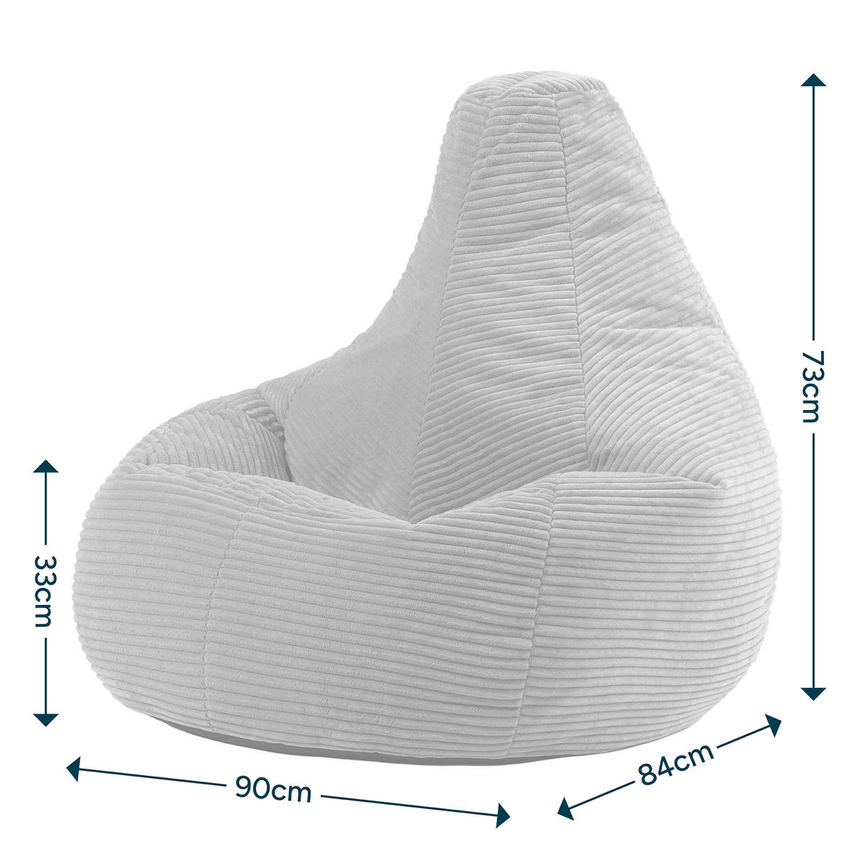 SITZSACK Dalton - Dunkelblau, Textil (90/73/84cm) - icon