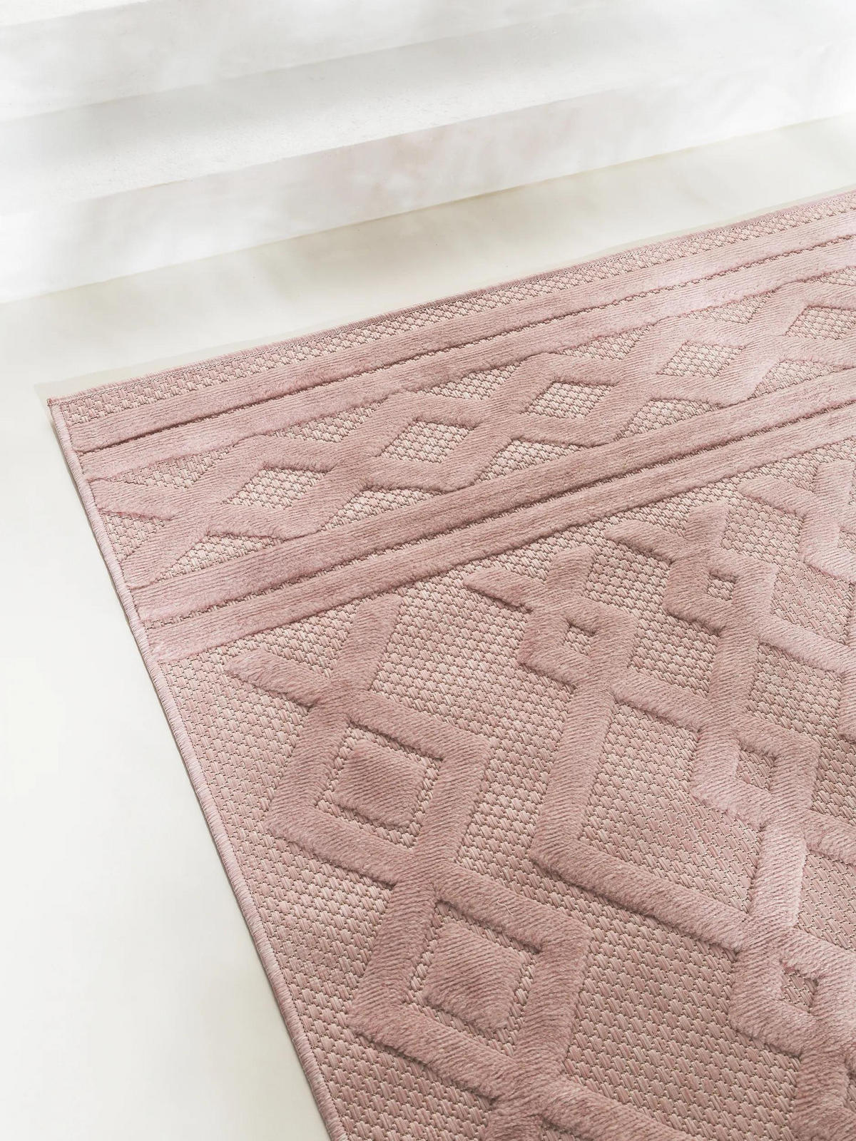 OUTDOORTEPPICH Bonte Rosa 200x290 cm - Rosa, Textil (200/290cm) - benuta Nest