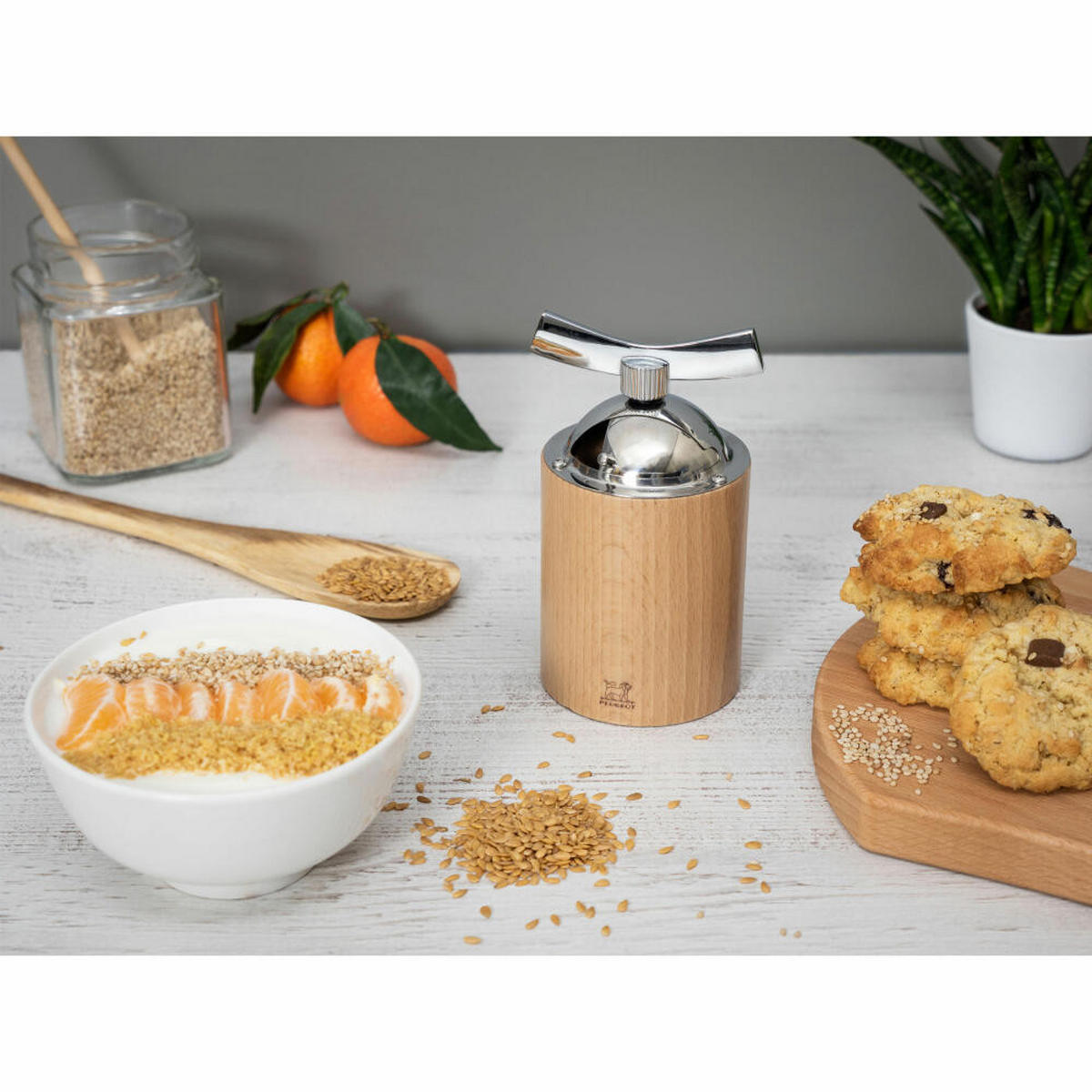 LEINSAMENMÜHLE Isen 13cm Buchenholz Natur - Braun, Holz (7.7/13/7.7cm) - PEUGEOT