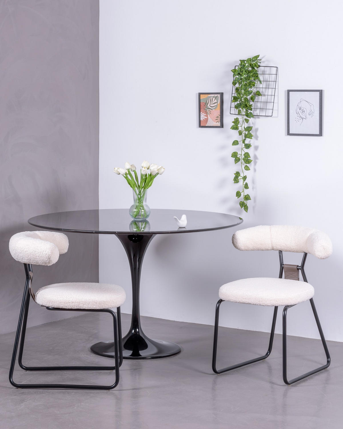 STUHL Textil Weiß - Weiß, Textil (58/74/53cm) - Nest Dream