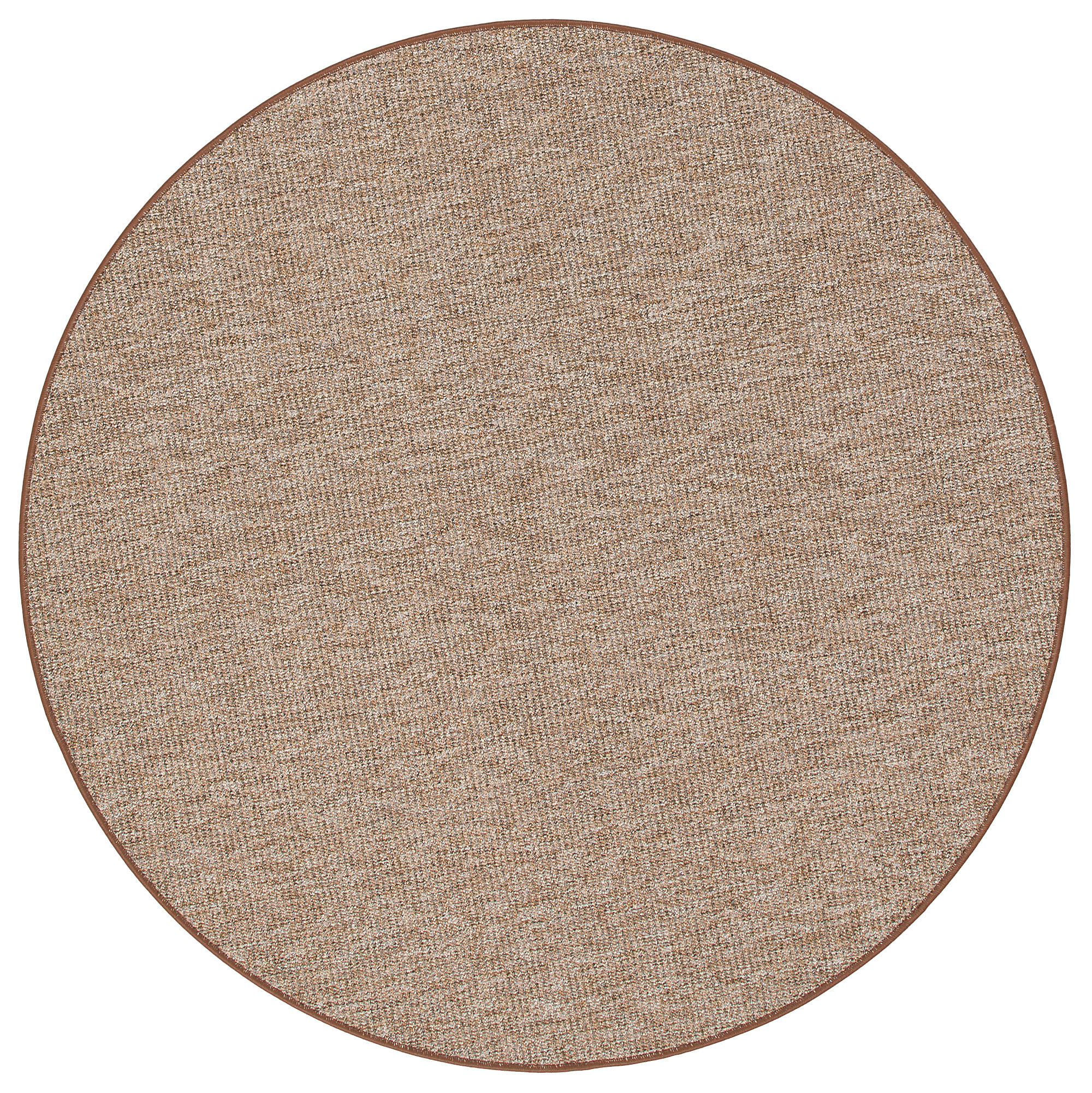 SCHLINGENTEPPICH PRIMO RUND - Braun, Textil (200/200cm) - Snapstyle