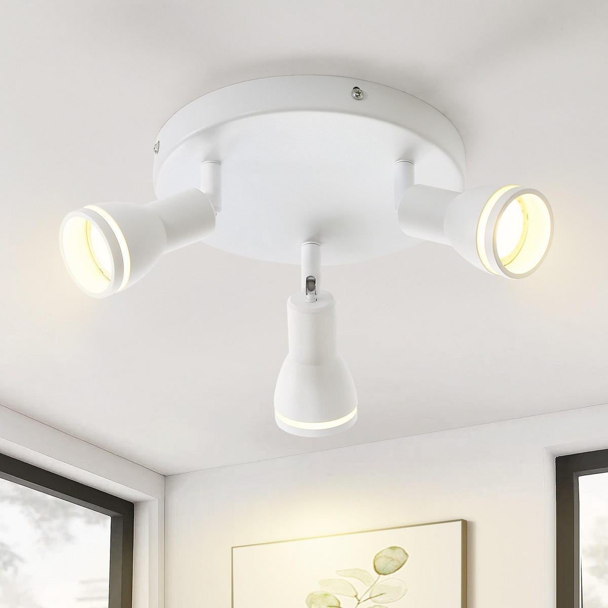 DECKENLEUCHTE Fabelhaft 20/20/15.7cm - Weiß, Metall (20/20/15.7cm) - ZMH