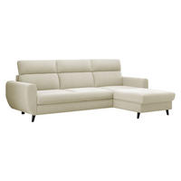 ECKSOFA Torro Mini, Seite: Rechts - Creme, Holz/Textil (258/168cm) - MIRJAN24