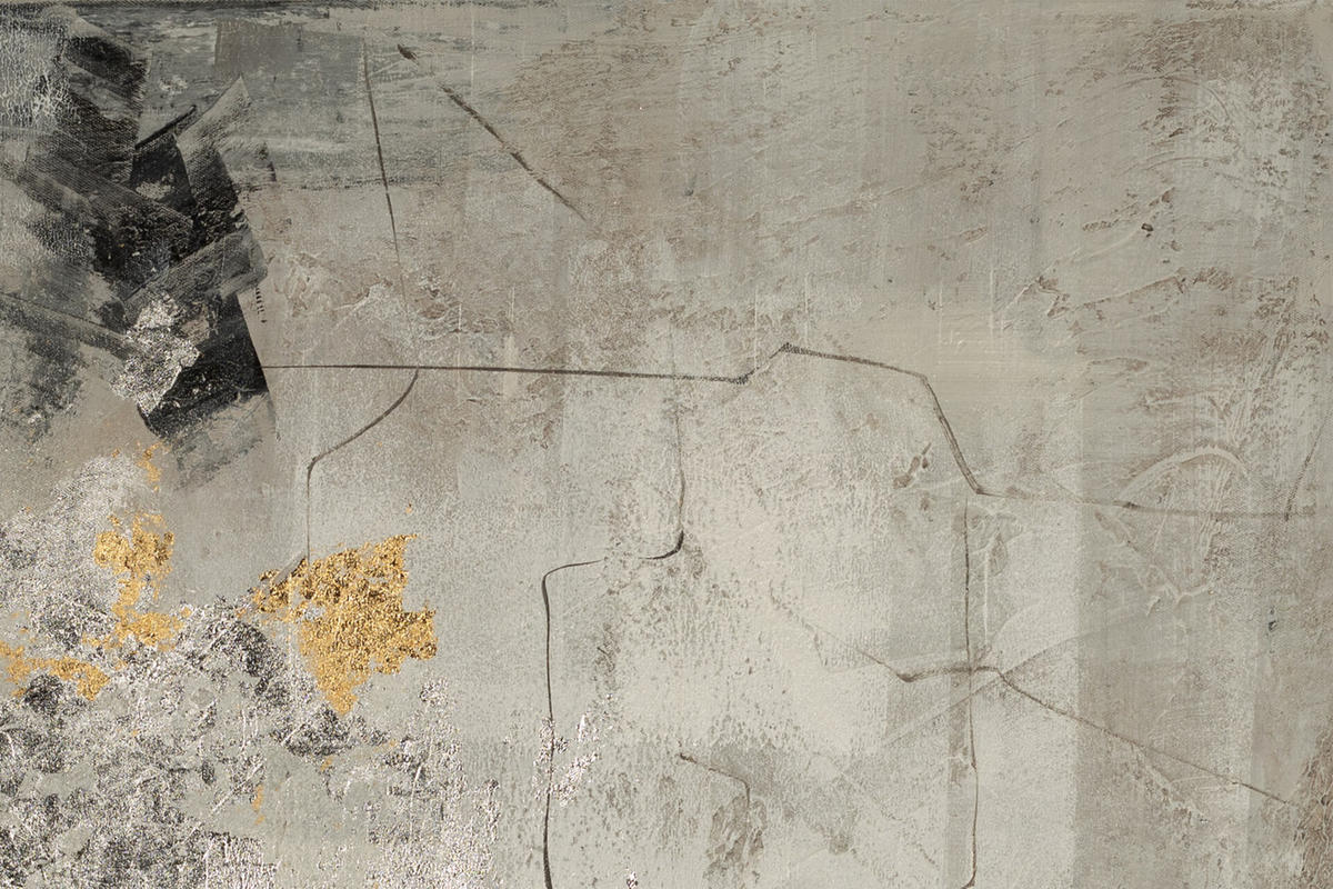 ÖLGEMÄLDE 80/80 cm - Grau, Holz/Textil (80/80cm) - KUNSTLOFT