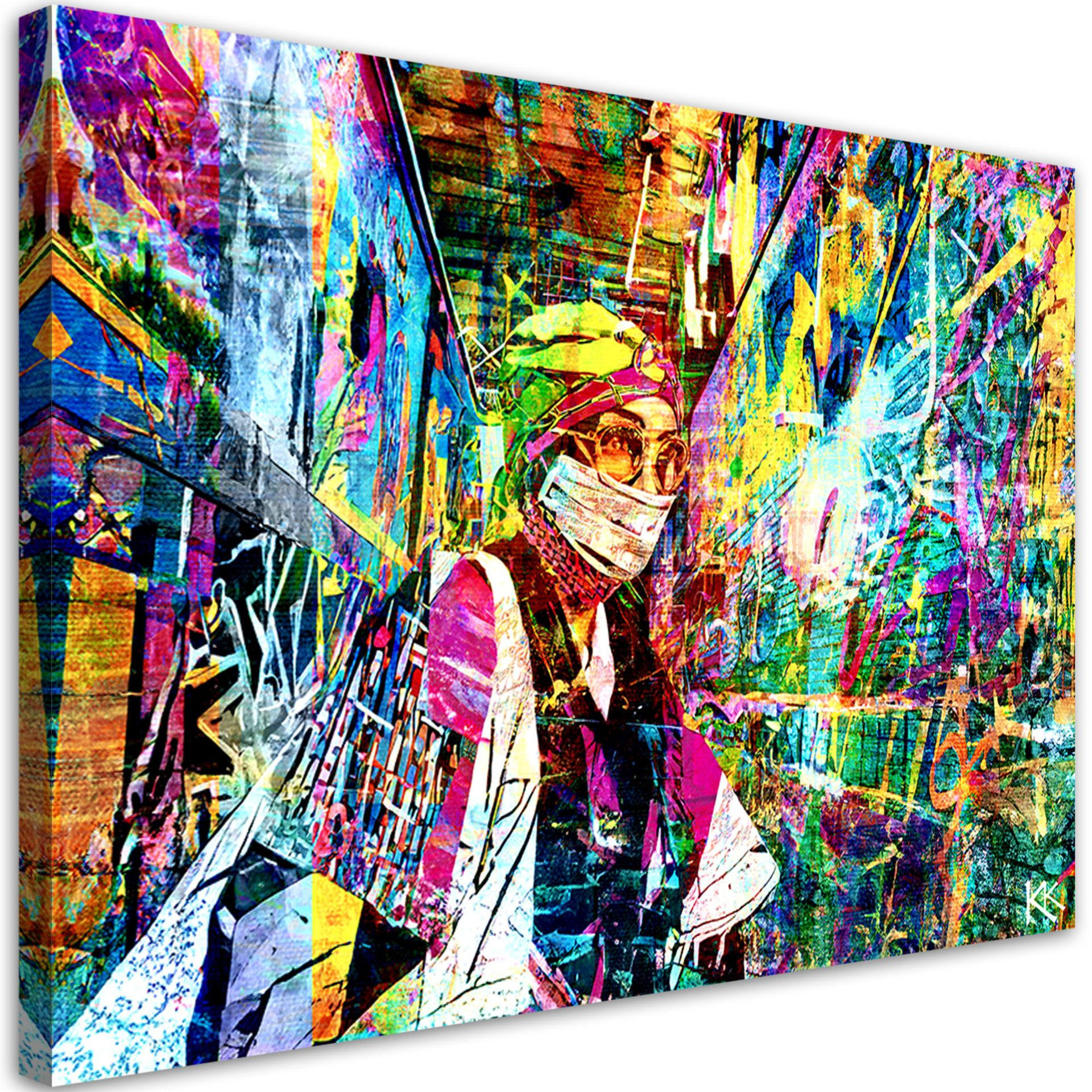 KUNSTDRUCK Lila 120/80 cm - Lila, Textil (120/80cm) - KUNSTLOFT