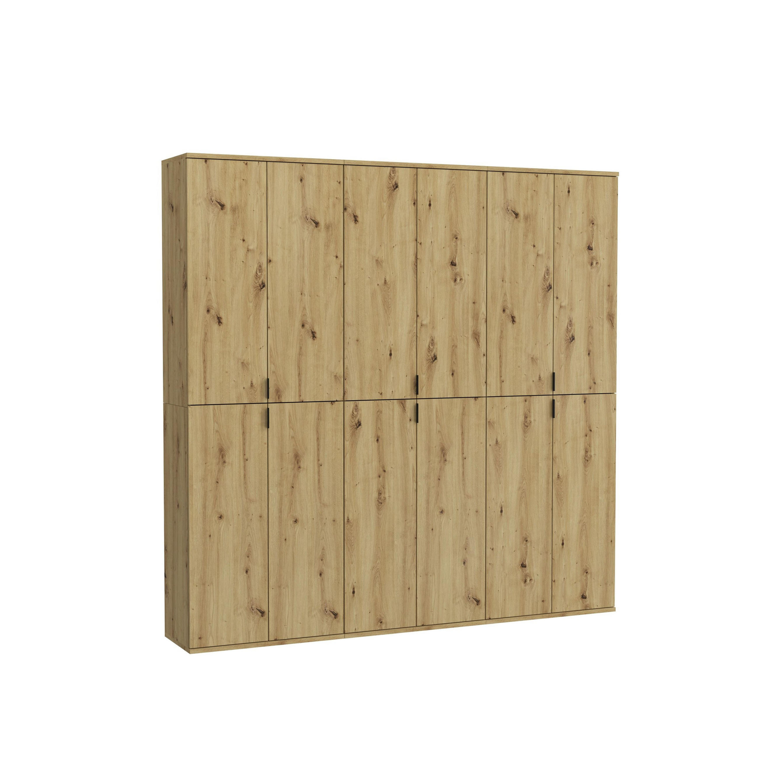 Homes & Jones Garderobe Eiche Artisan 183x193x34 cm