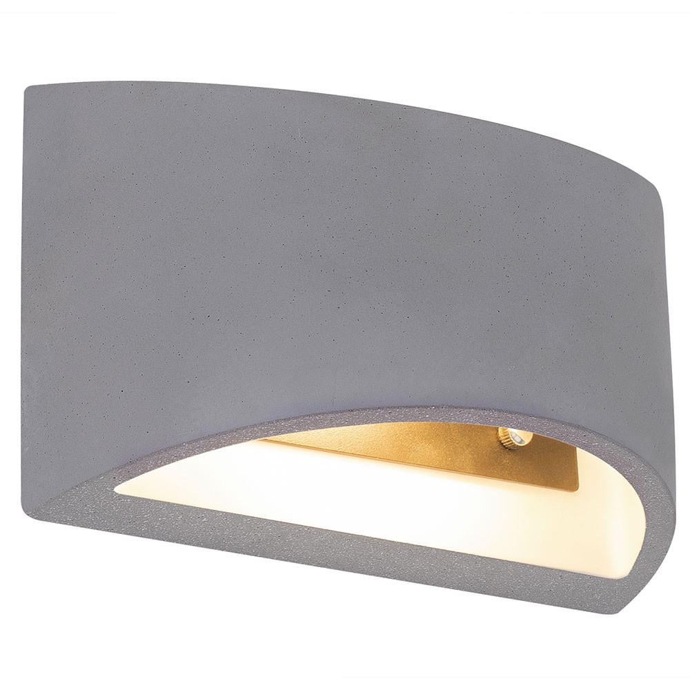 LED WANDLEUCHTE TIMO Beton Grau - Grau, Stein (20/12/8.8cm) - Globo Lighting