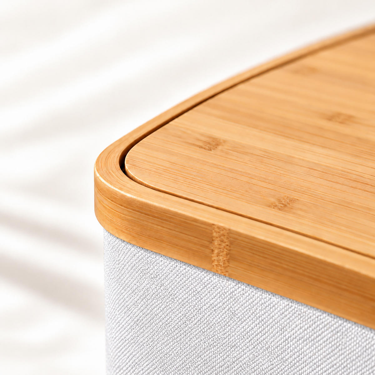 TOILETTENPAPIERBOX Weiß Bambus 24 Rollen - Weiß, Holz/Kunststoff (45/72/30cm) - Relaxdays