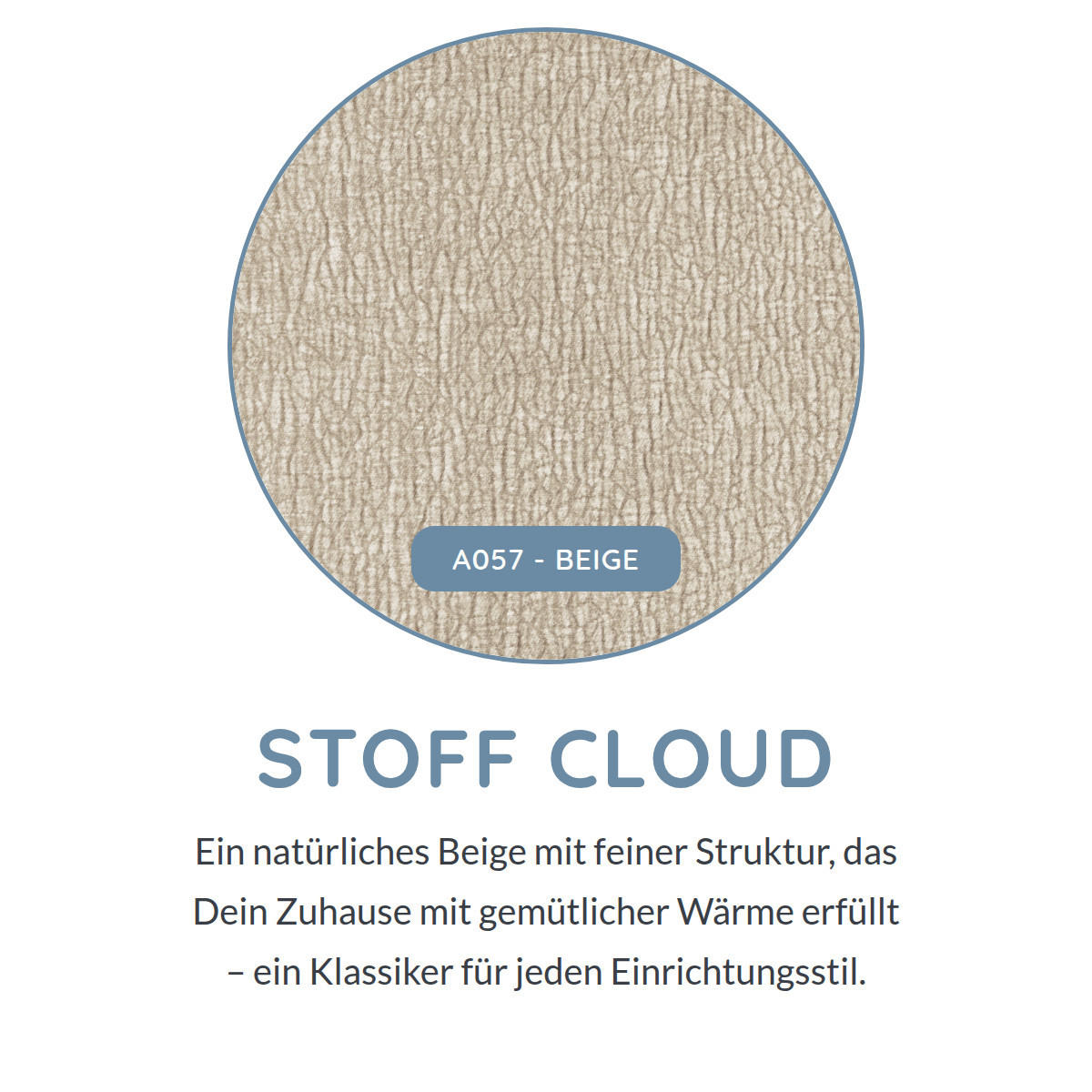 BIGSOFA Vannes Chenille Beige 272/134/68 cm - Hellbraun, Kunststoff/Textil (272/68/134cm) - foamnova