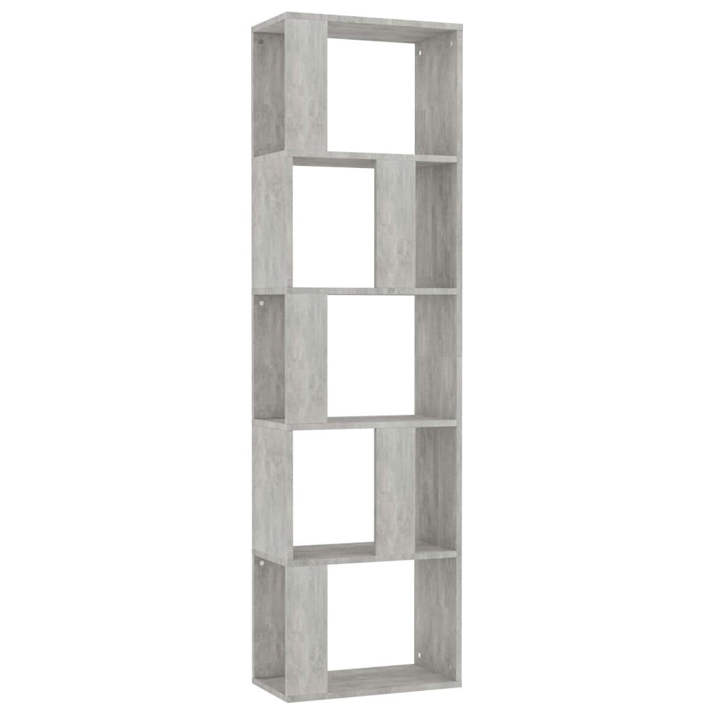 vidaXL Bücherregal Grau 45x159x24 cm