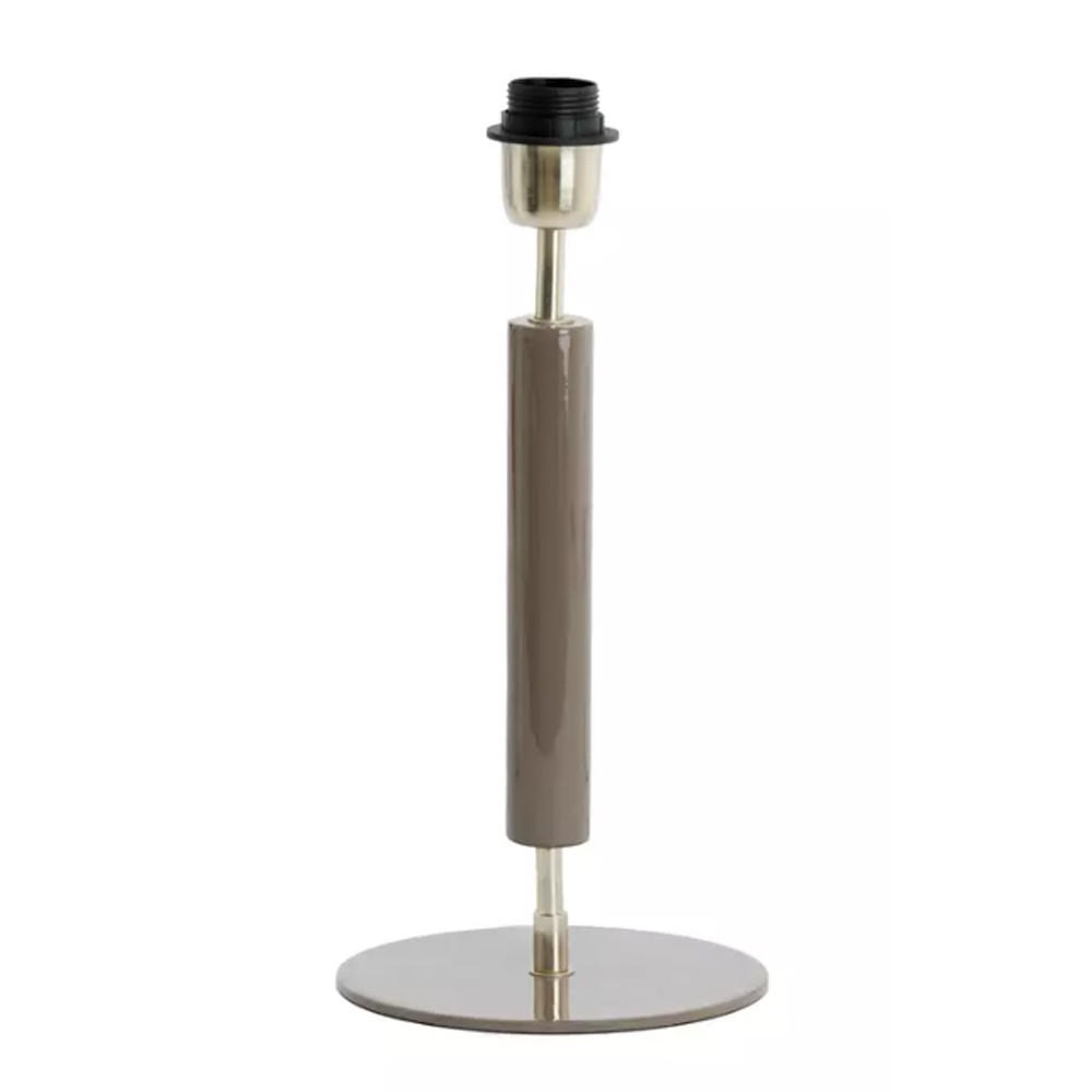 LEUCHTENFUSS KULAI Ø34x49 cm, Metall, Grau-Nickel - Grau, Metall (34/34/49cm) - Light & Living