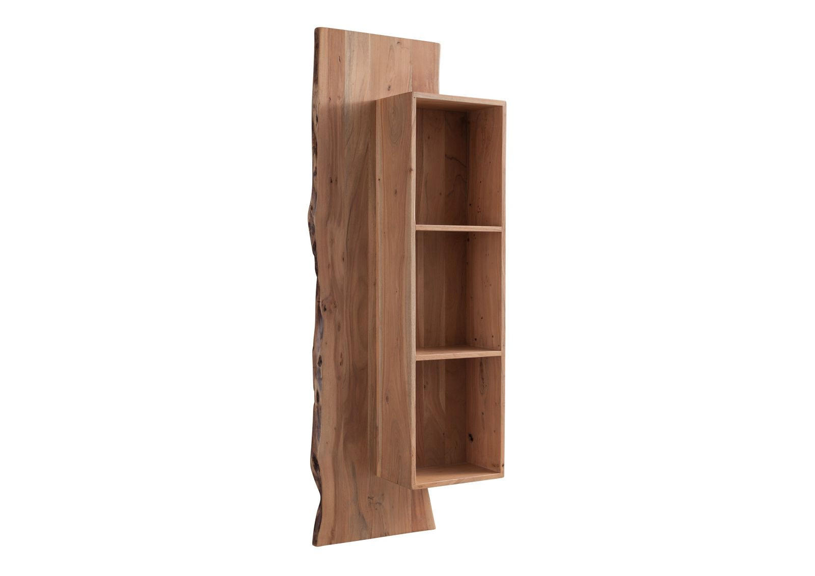 Massivmoebel24 Wandregal Natur 50x147x22 cm
