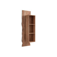WANDREGAL Akazie 50x22x147 natur lackiert PURE ACACIA #101 - Naturfarben, Holz (50/147/22cm) - Massivmoebel24