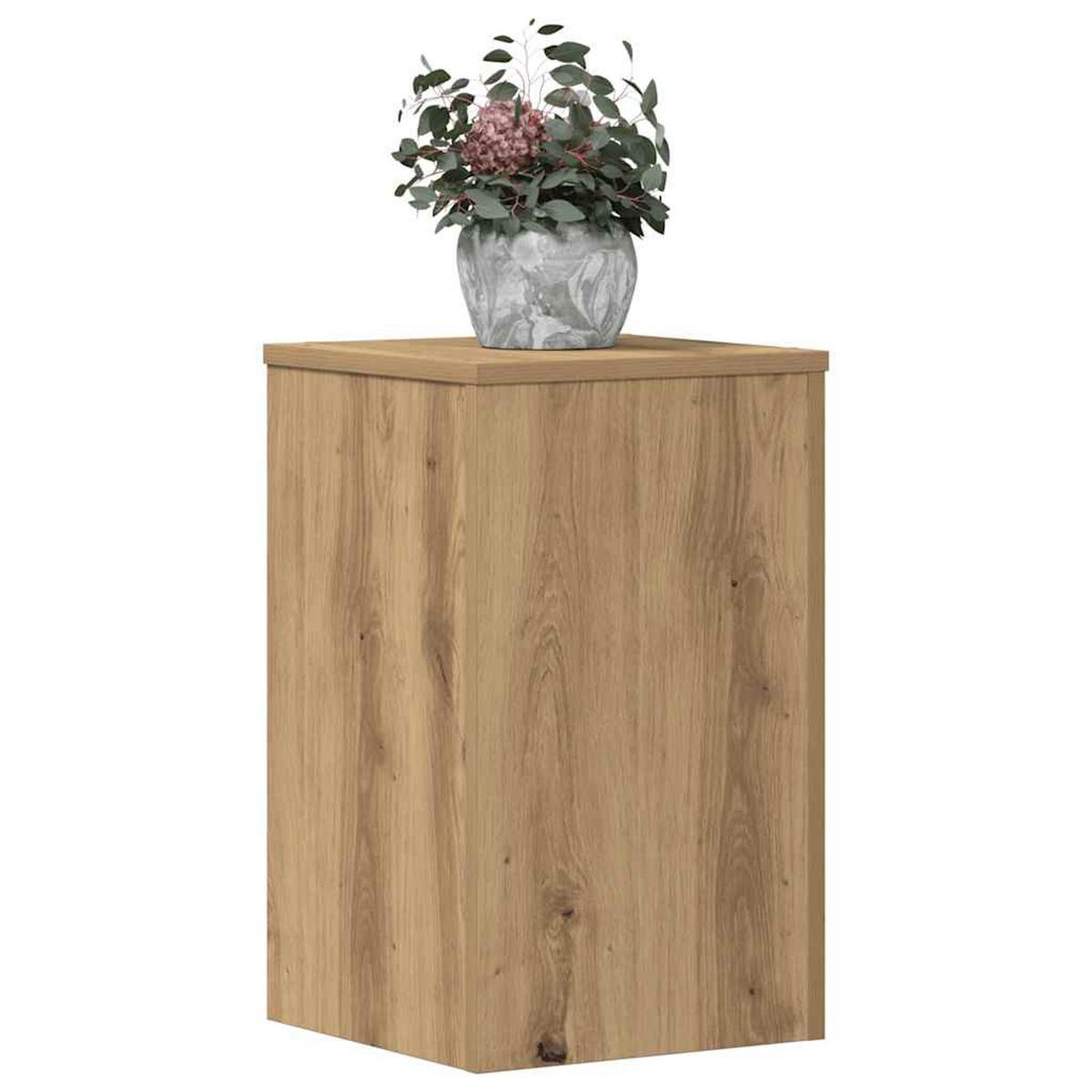 PFLANZENSTÄNDER 2er Set Artisan-Eiche 30/30/50 Cm Holzwerkstoff - Braun, Holzwerkstoff (30/50/30cm) - vidaXL