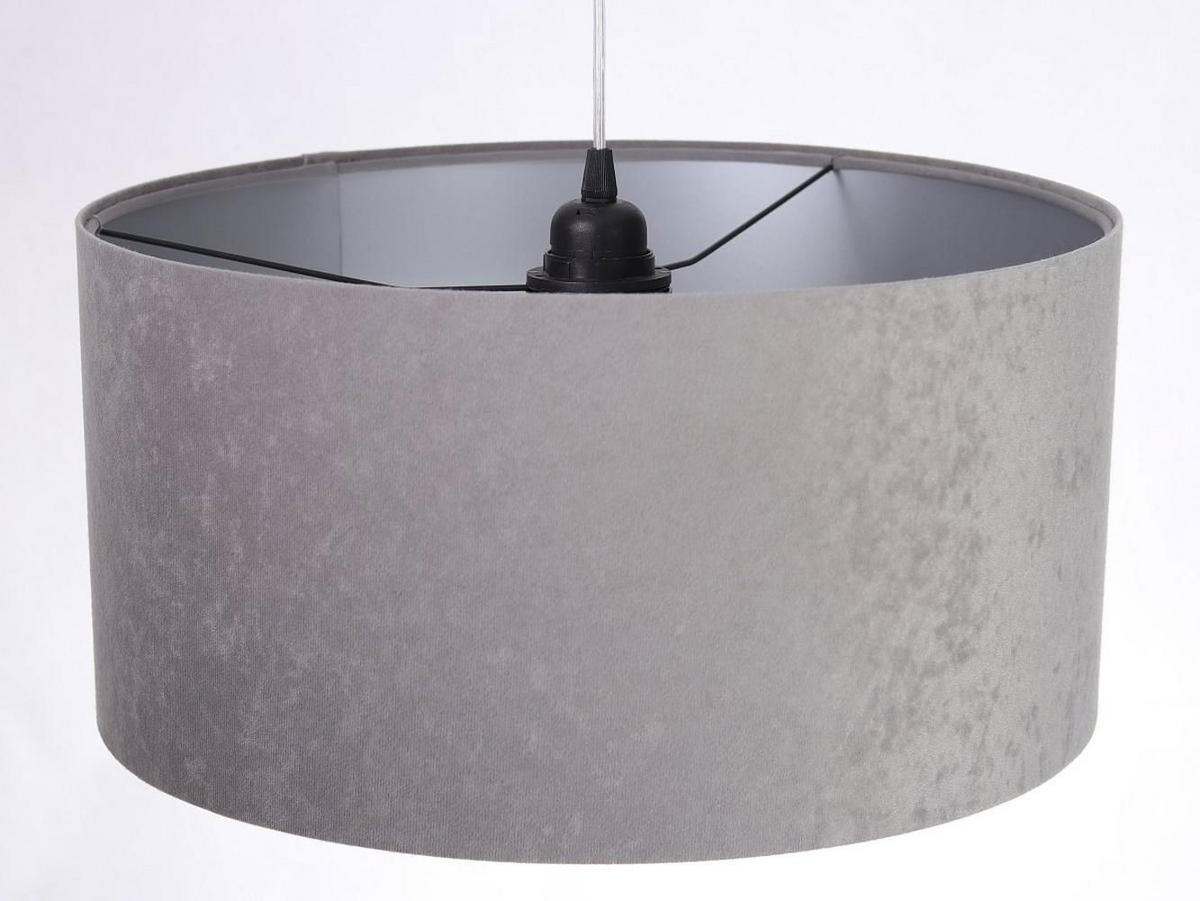 HÄNGELEUCHTE Grau 30/20 cm - Silberfarben/Grau, Kunststoff (30/0.45/20cm) - ONZENO