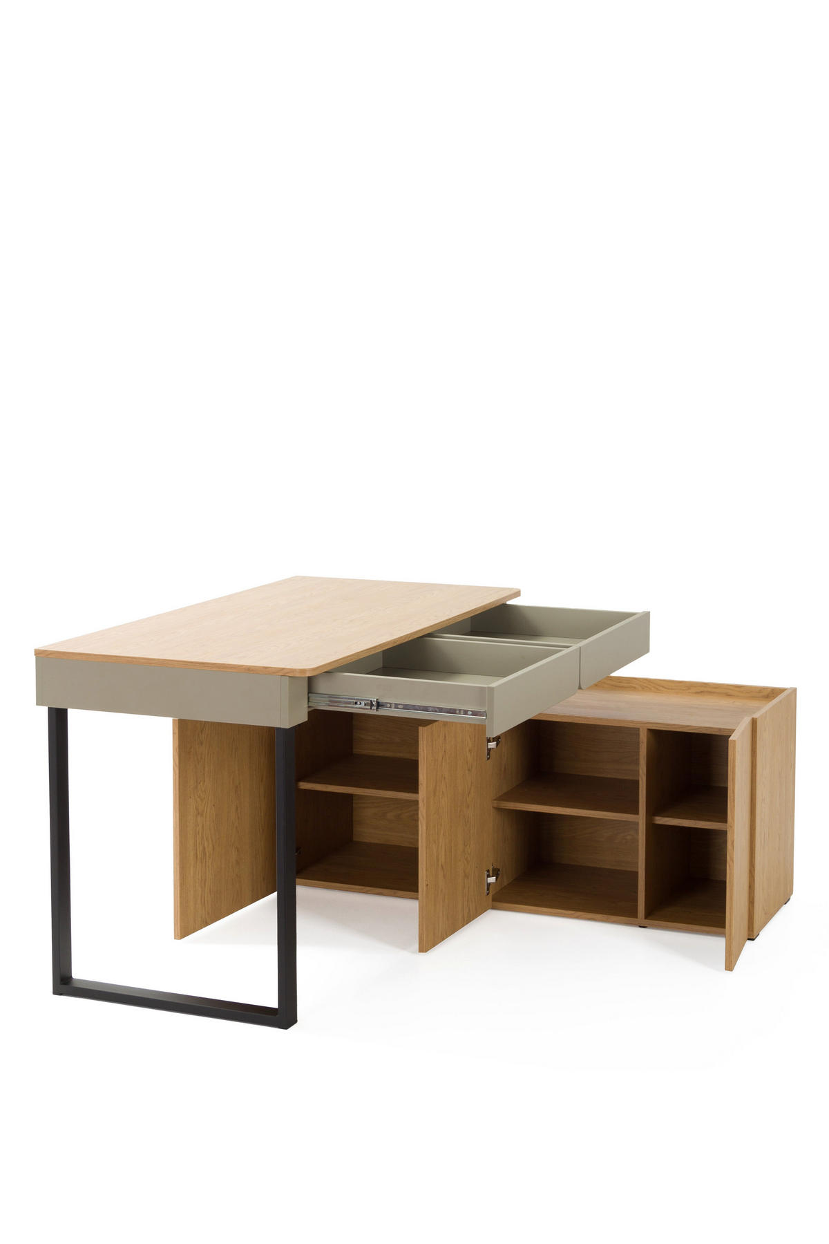 SCHLAFZIMMER Set 5-tlg. – LUCA System – Beige - Beige, Holzwerkstoff (90/195/50cm) - hi-markt