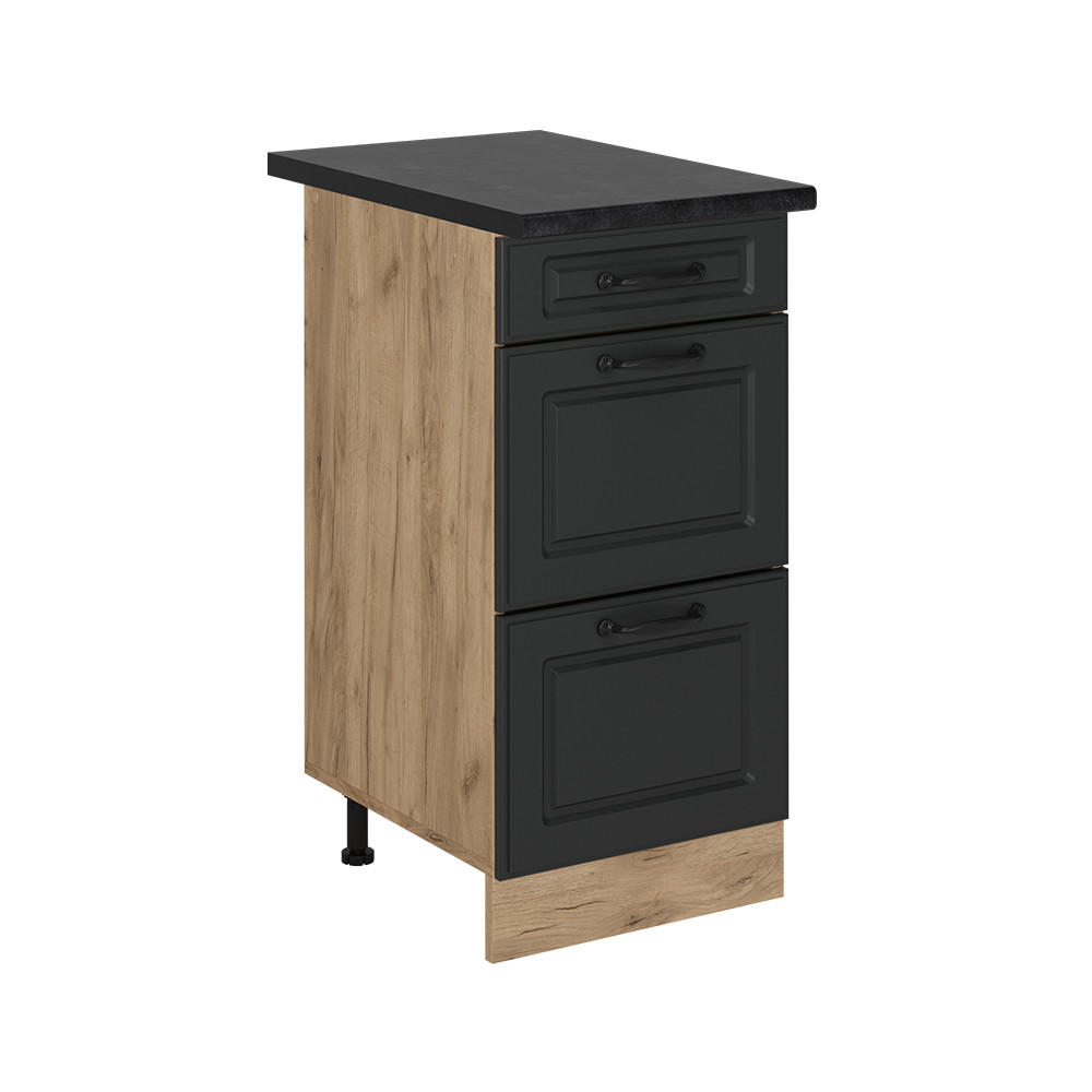 Vicco Küchenunterschrank Anthrazit, Eiche 40x81.6x60 cm