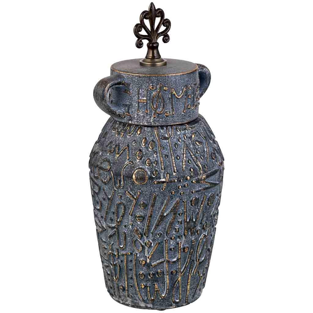 VASE aus Keramik, grau, 18x40cm - Grau, Keramik (40cm) - Wanderlust