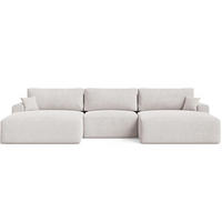 ECKSOFA U Serene Grau - Grau, Holz/Textil (391/145cm) - Graingold