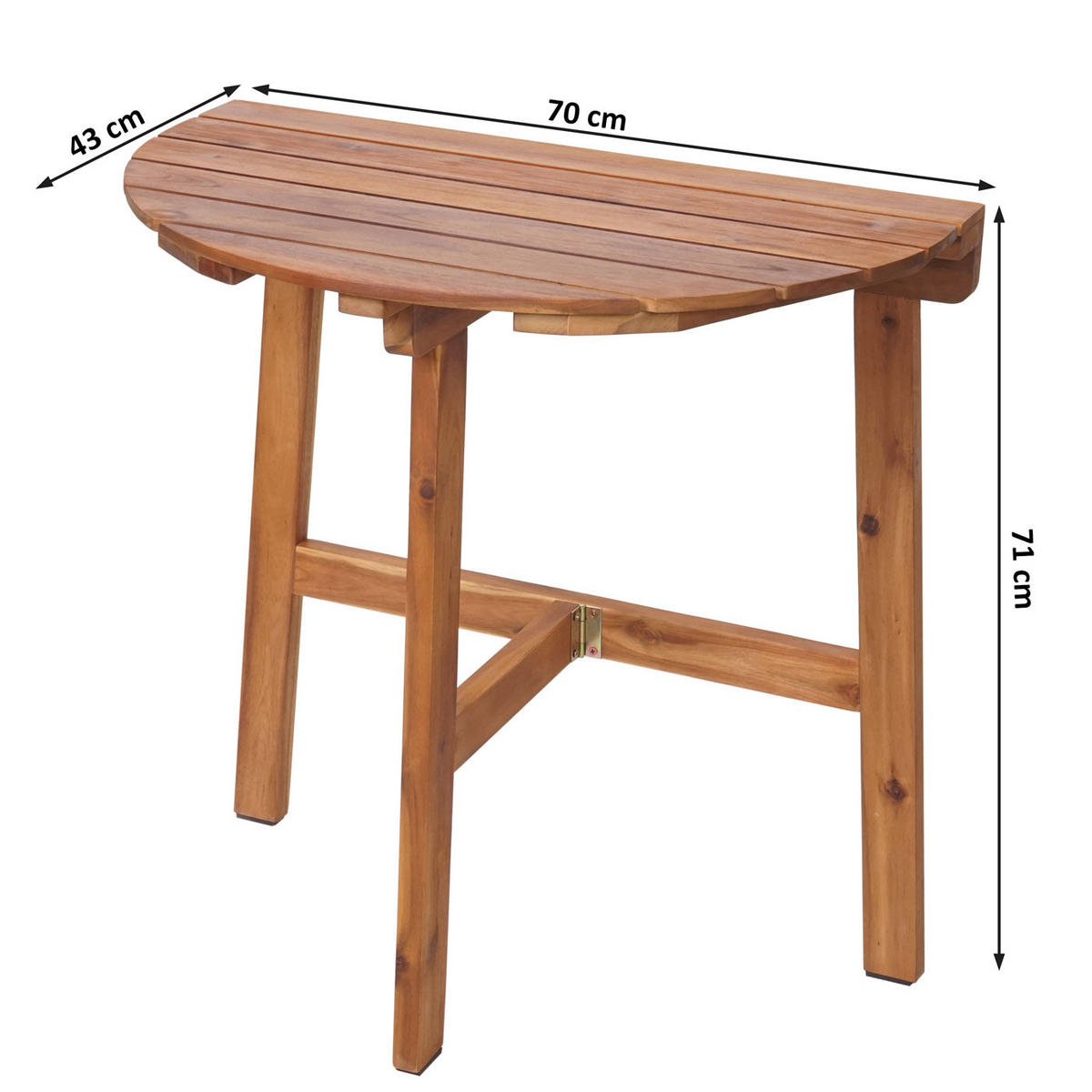 KLAPPTISCH Braun - Braun, Holz (70/71/43cm) - MCW