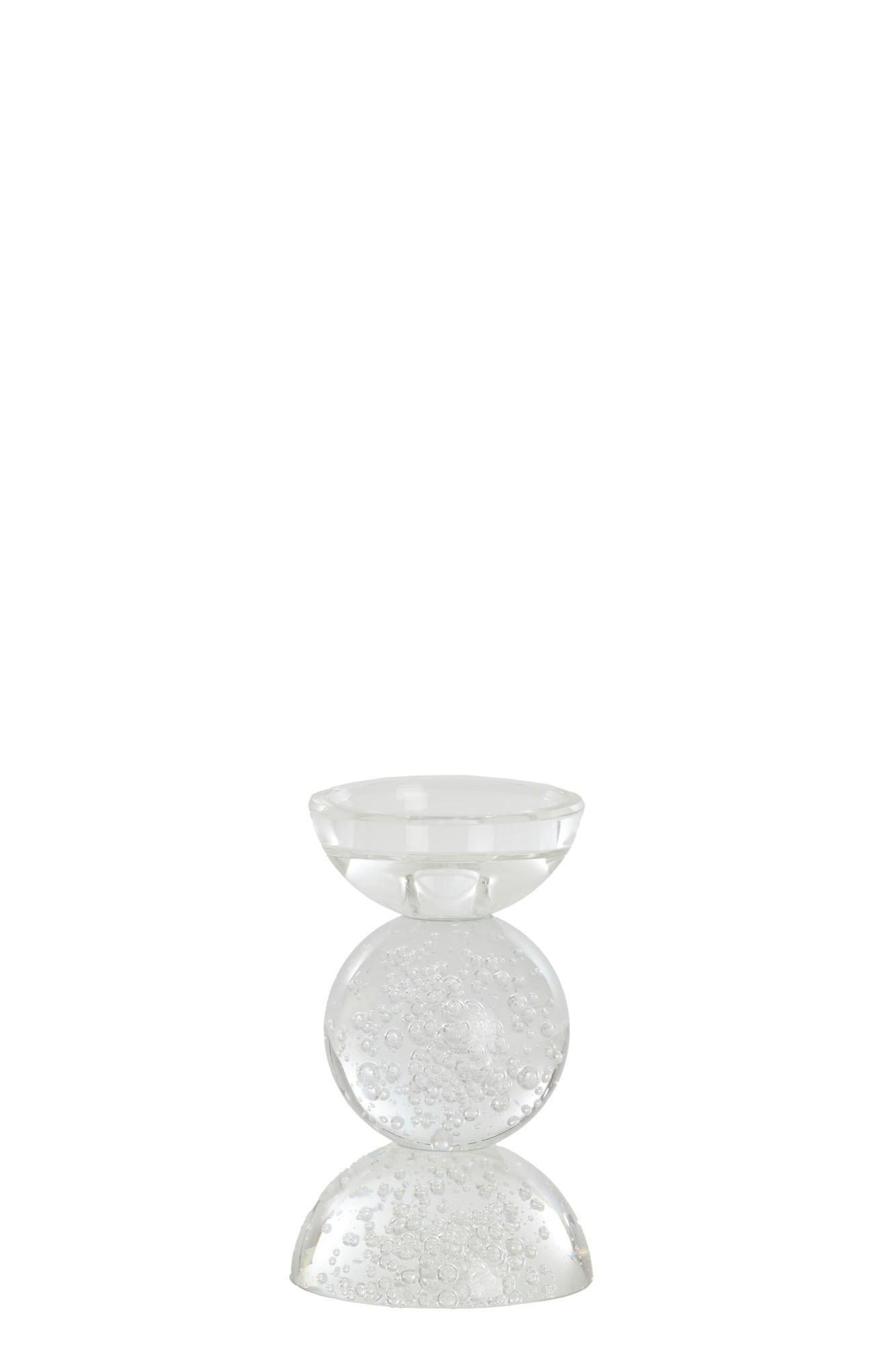 KERZENHALTER Itinga Hell Ø9,5/15,5 cm - Transparent, Glas (9.5/15.5/9.5cm) - Light & Living