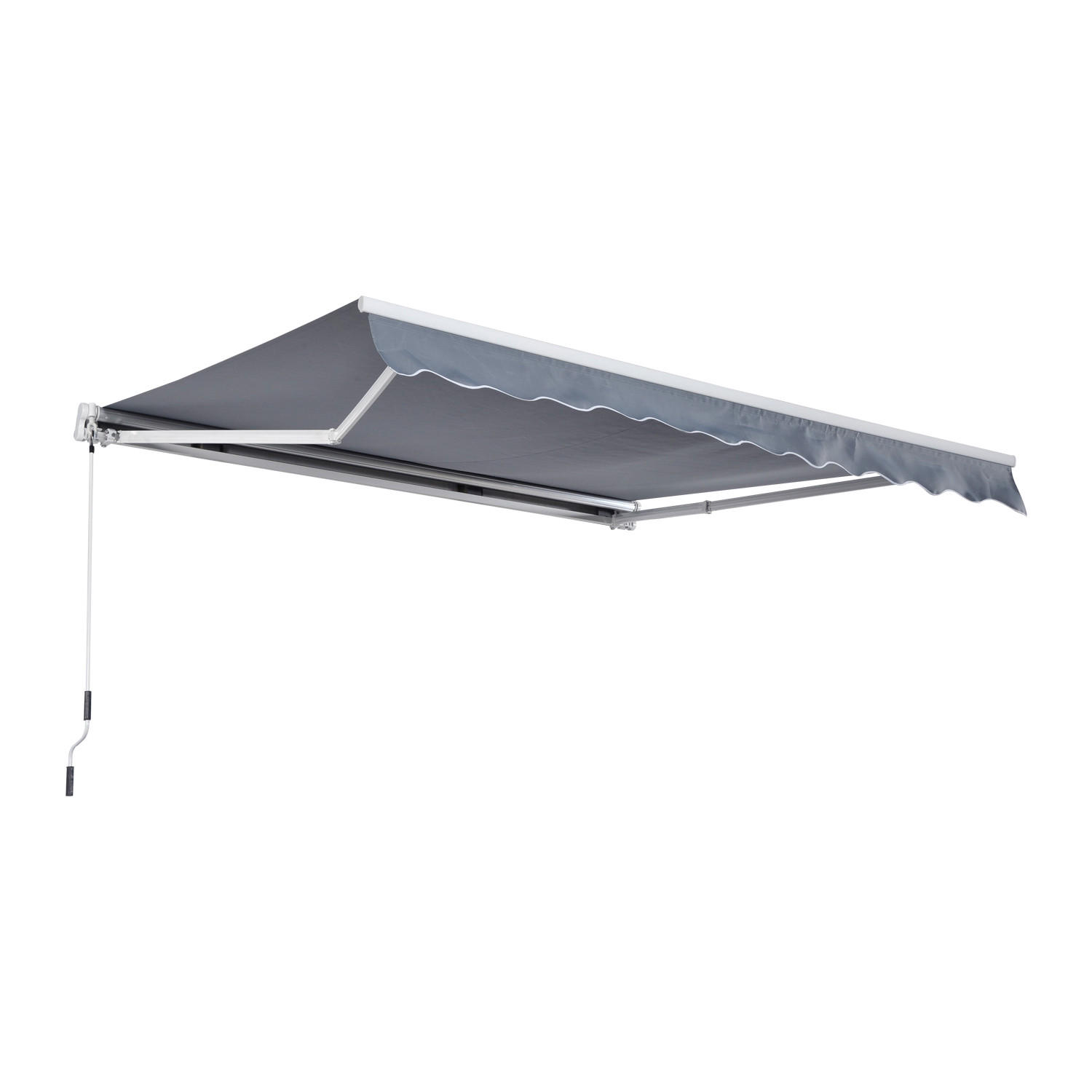 GELENKARMMARKISE, Aluminium, Grau - Grau, Metall (300/160/395cm) - Outsunny